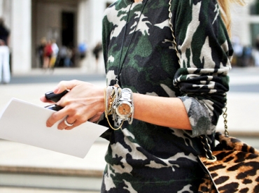 Léopard + imprimé militaire = le bon mix