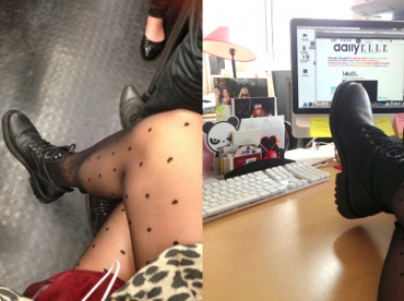 Ma pièce de la saison : mes godillots noirs à lacets