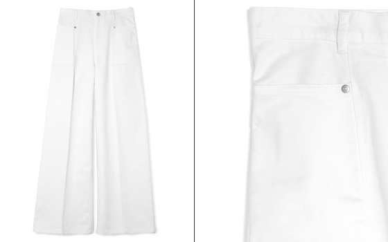 Pantalon large blanc COS