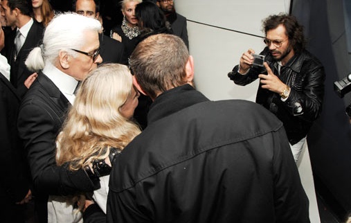 Olivier Zahm & Karl Lagerfeld