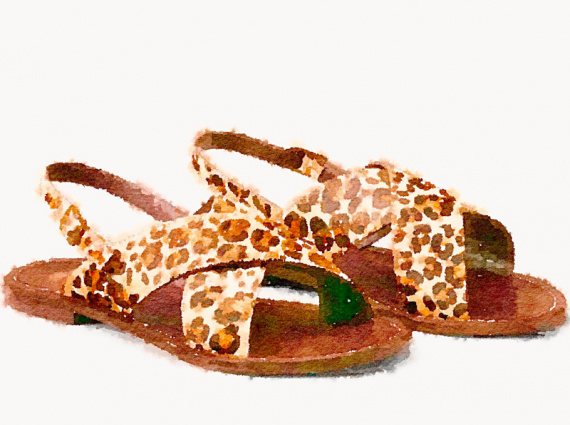 Wanted: des sandales lopard minimalistes