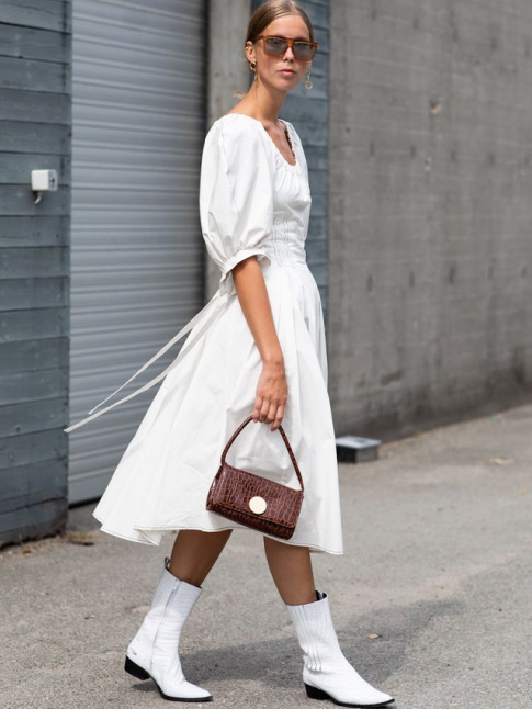 Dclin en blanc, le look 