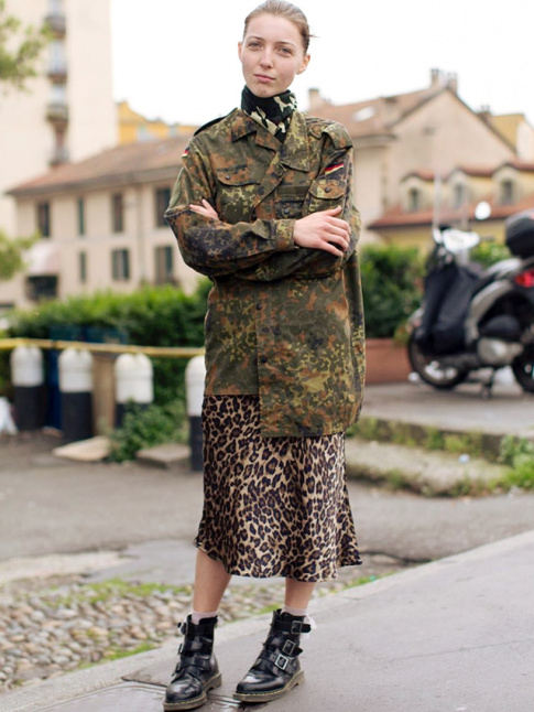 Tachet lopard + imprim camouflage = le bon mix