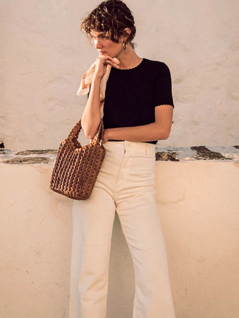 Le jean large blanc taille haute : le jean estival par excellence !