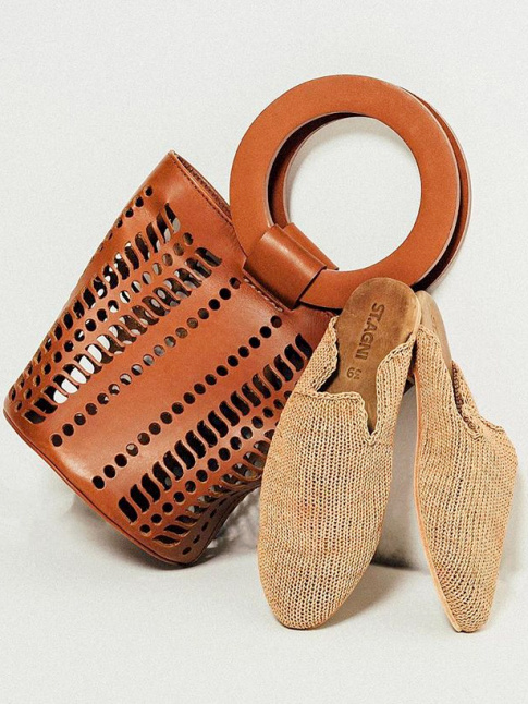 Le cuir ajour, plus chic que l'osier ?