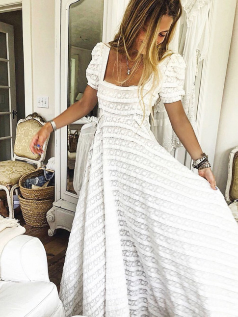 Oui aux longues robes blanches esprit princesse boho/romantique !