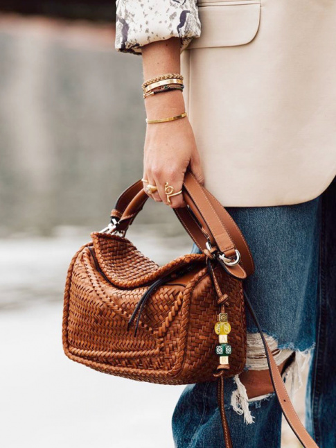 Le cuir tress du Puzzle de Loewe ne laisse pas indiffrent...