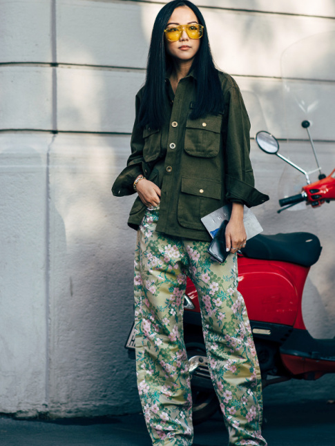 Mlant emprunt militaire et twist japonisant, ce look a tout bon !