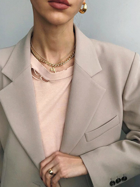 Taupe light + vieux rose dlav + dor = le bon mix