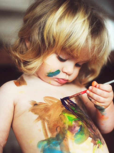 Body painting...