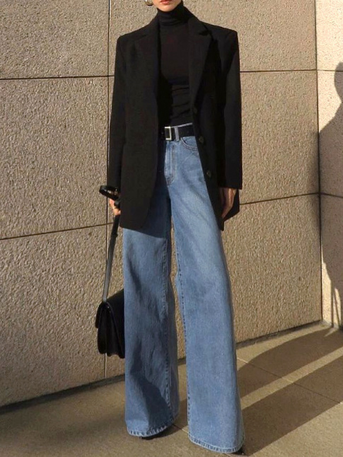 Le jean flare large : la pice 