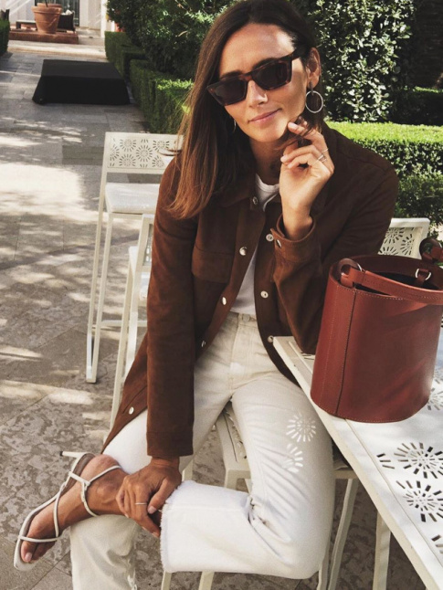 Look automnal + sandales dnudes = le bon mix