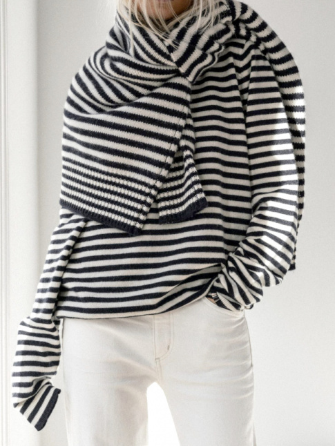 Oui au mix and match de rayures marinire !