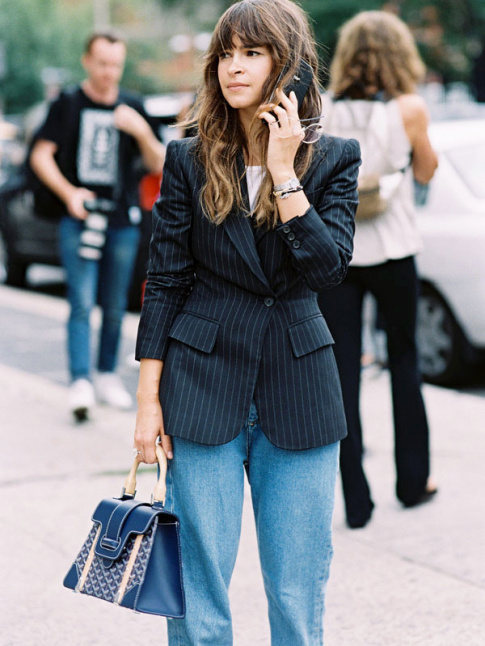 Blazer cintr + jean mom = le bon mix