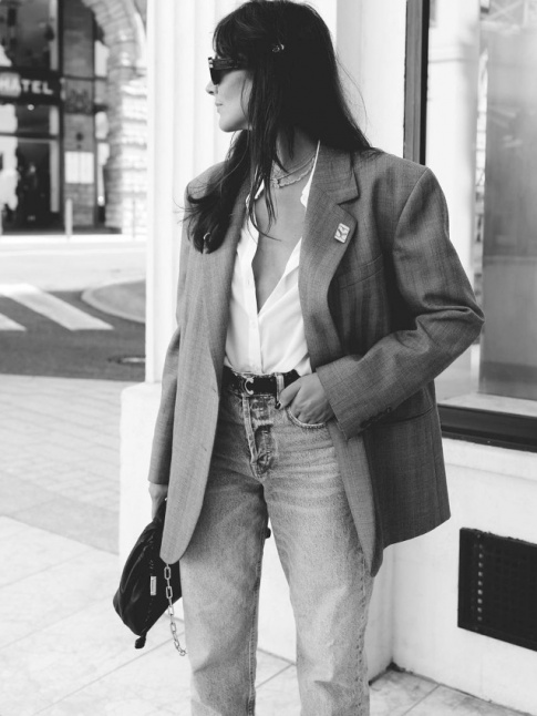 Le blazer lgrement oversize continue de faire mules !