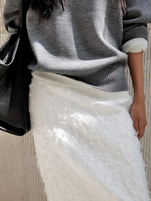 Wanted : une jupe midi texture !