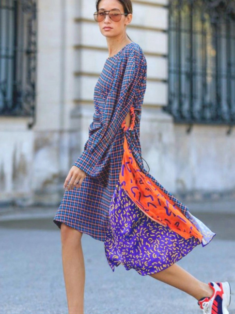 Mlant fminit, baskets et mix and match d'imprims, ce look a tout bon !