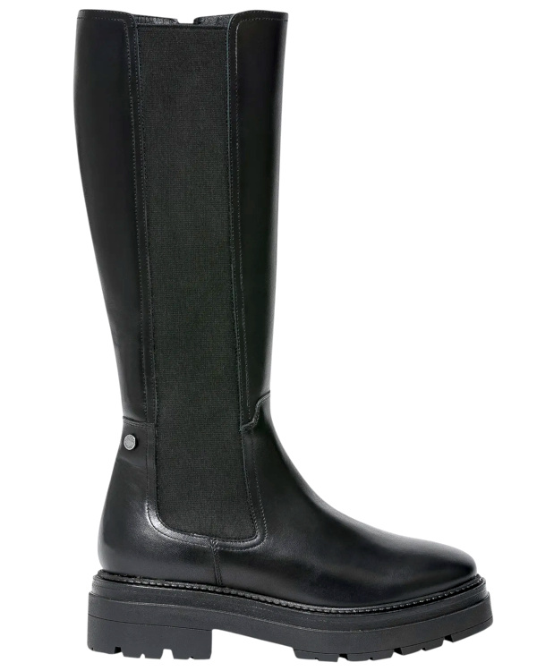 Bottes lastiques en cuir