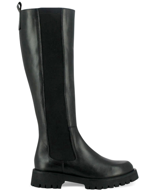 Bottes noires cuir  plateforme