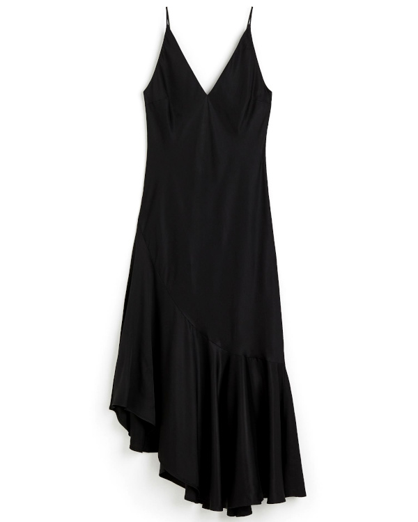 Robe combinaison avec base asymtrique noire