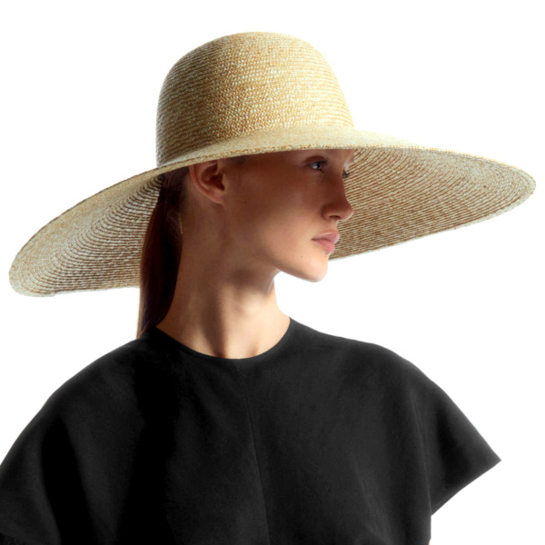 CHAPEAU EN PAILLE OVERSIZE