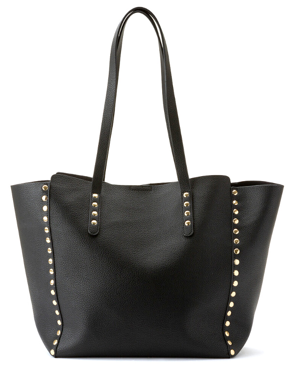 Sac  main cabas effet grain noir