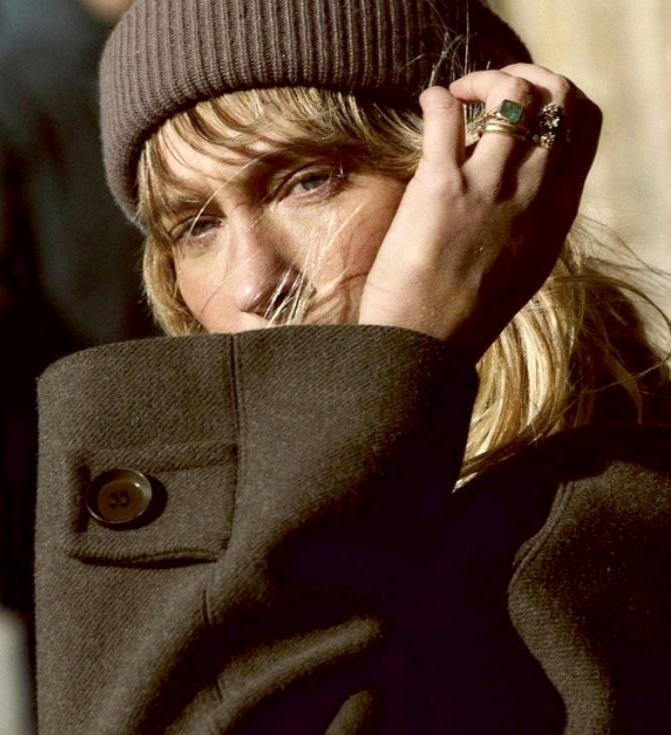 Rien de tel qu'un blond miel pour mettre en valeur un camaïeu de marron !