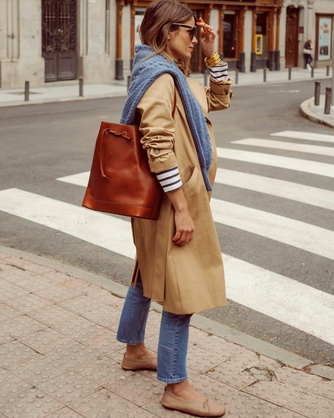 Faire dépasser les manches de sa marinière sous son trench : une astuce simple et efficace pour rehausser un look !