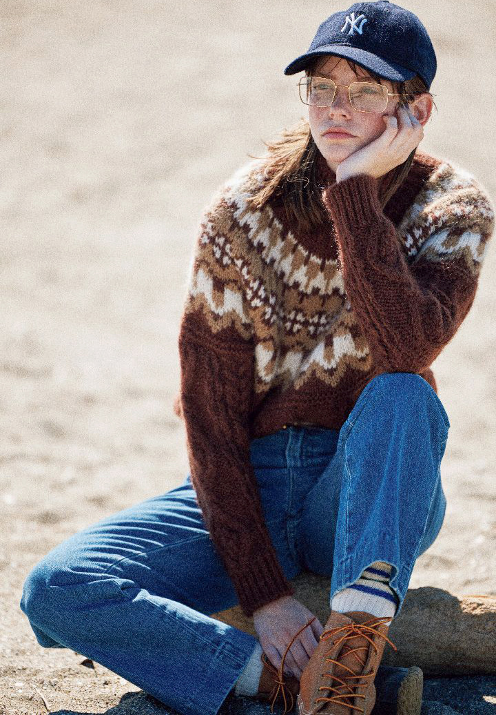 Pull Fair Isle + casquette NY = le bon mix