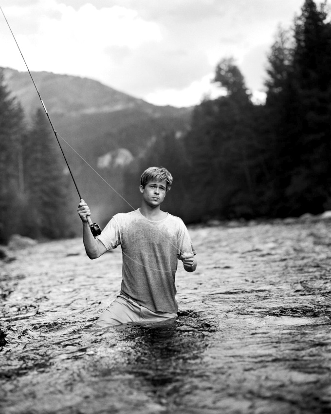 Canne à pêche + rivière + Brad = le bon mix