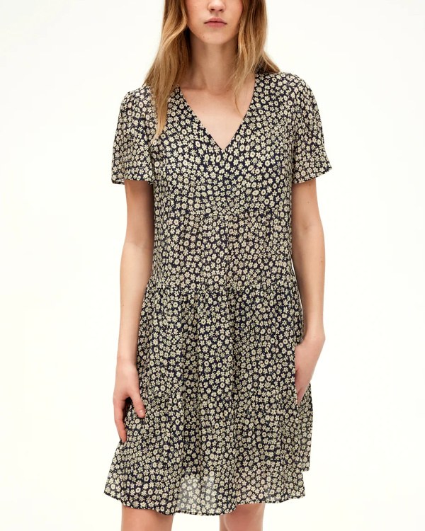Robe courte et ample imprimée
