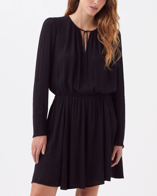 Robe courte fluide noire