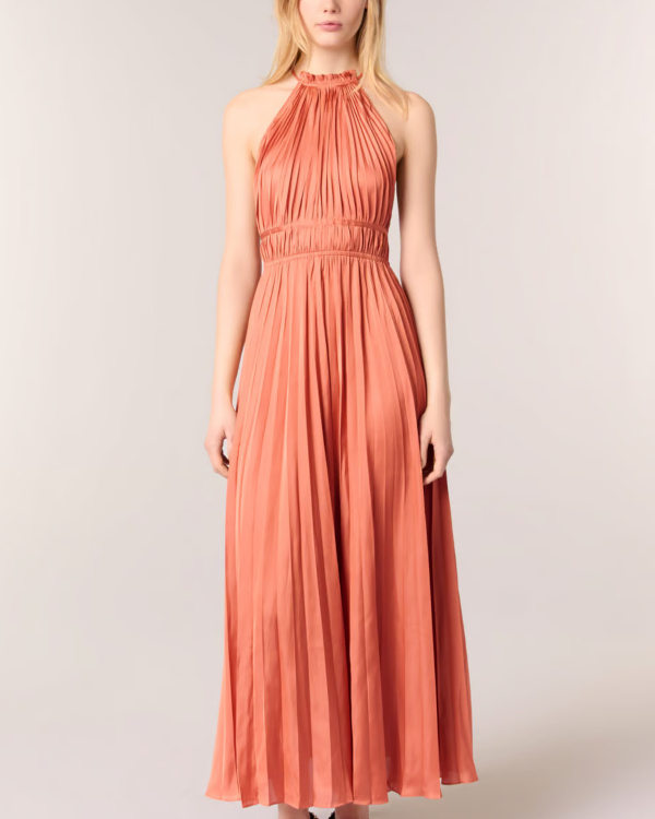 Robe longue cintrée - Orange