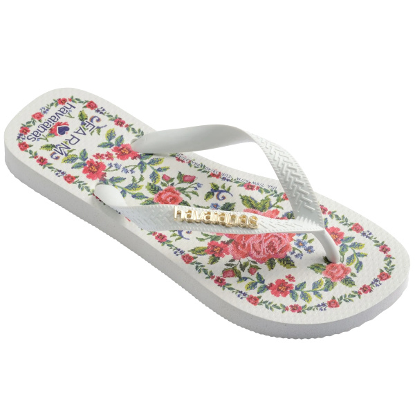 Farm Beleza flip-flops | White