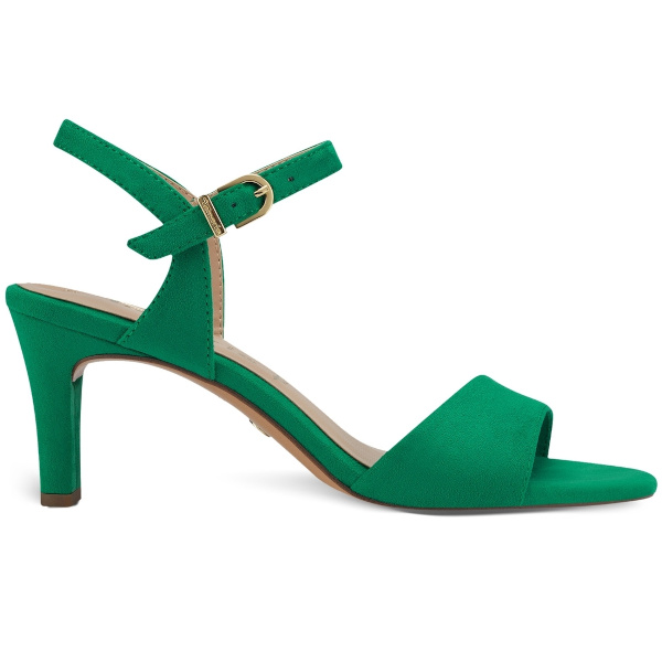 Sandale à talon en boucle vert
