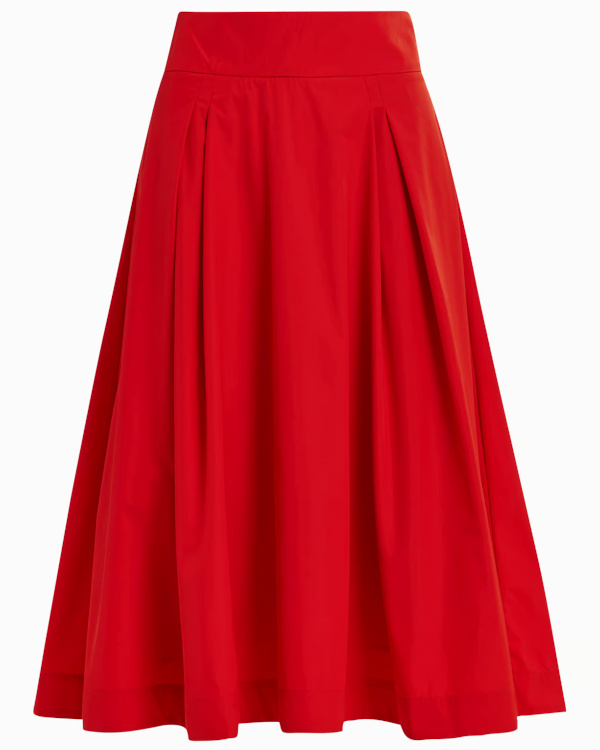 Jupe midi - Rouge