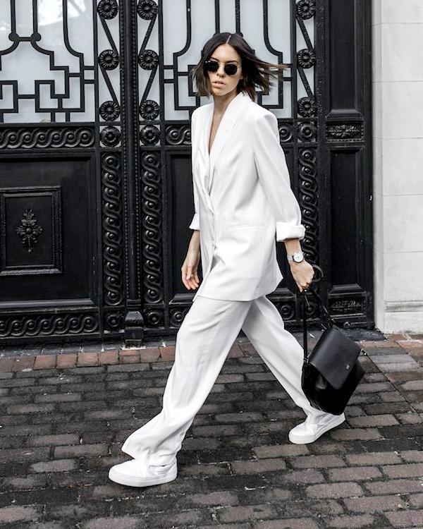 Total look blanc femme