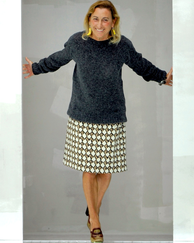 Mêlant fantaisie, simplicité et sophistication, Miuccia Prada a tout bon !