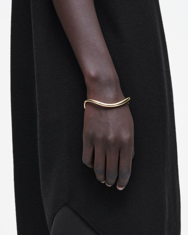 BRACELET JONC INCURVÉ À CHARNIÈRE