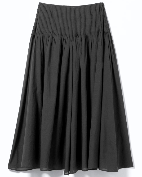JUPE LONGUE PLISSÉE TAILLE MI-HAUTE