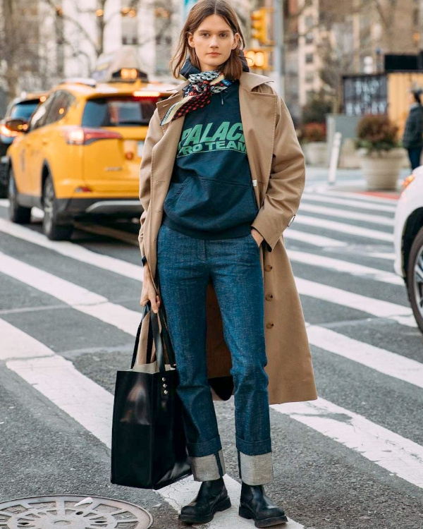 Trench + jean 7/8