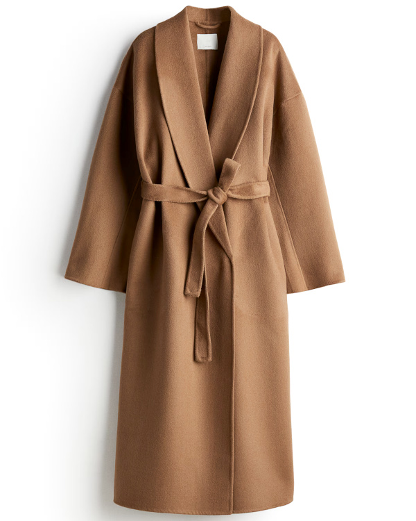 MANTEAU FAIT MAIN EN LAINE MLANGE