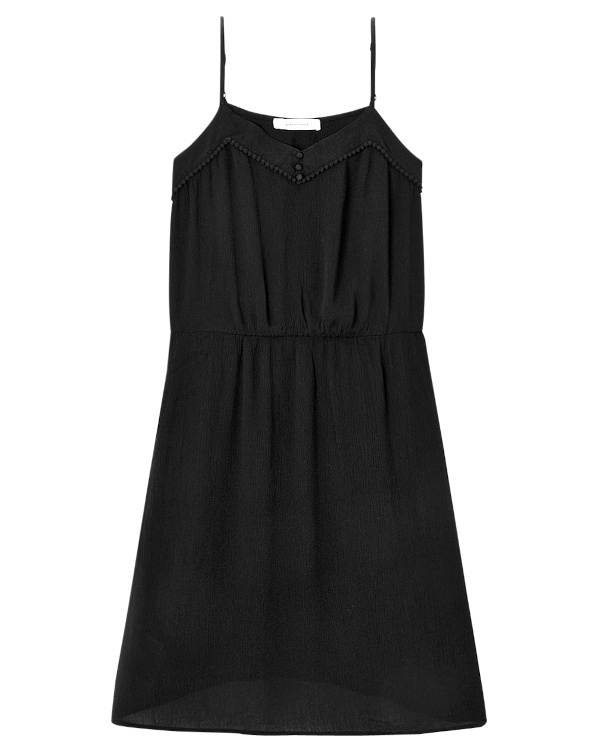 Robe noire à bretelles
