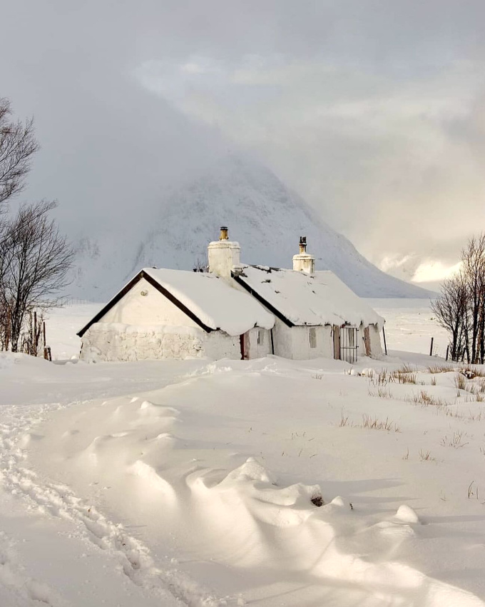 Neige + solitude + nature = le bon mix