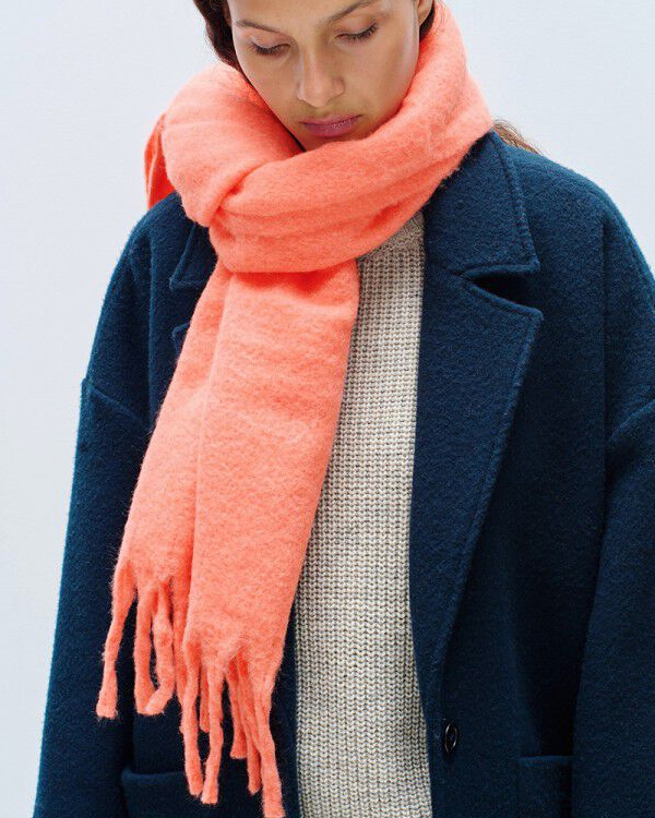 �charpe rose saumon