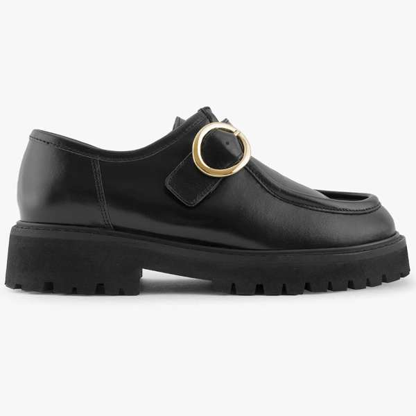 Derby Dolorès Cuir glacé noir