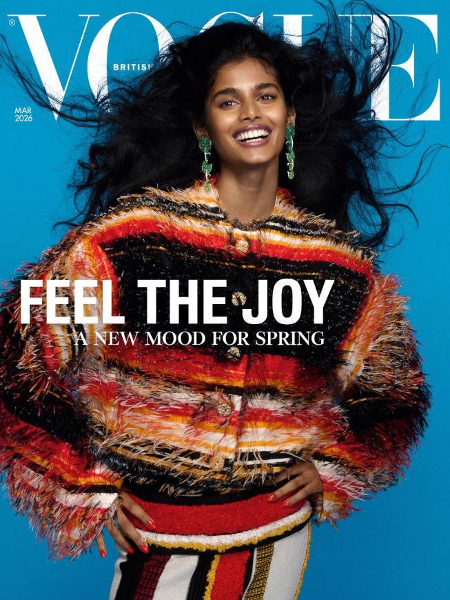 Maxi sourire + couverture de Vogue = le bon mix