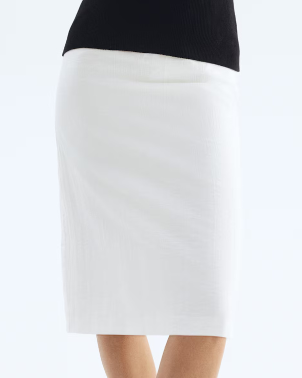 Jupe tube blanche