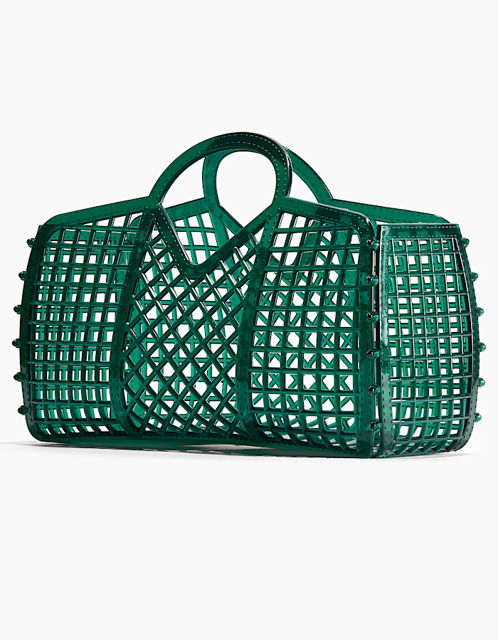 Un panier vert ajouré