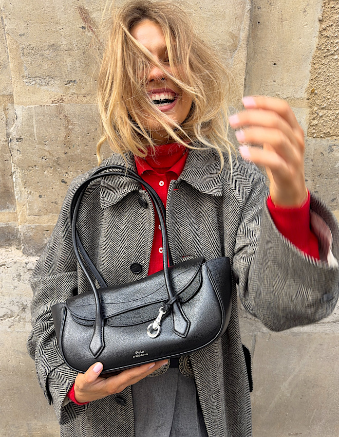 Noir + rouge + chevrons gris = le bon mix